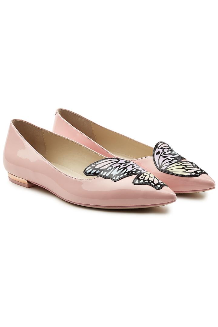 Sophia Webster Sophia Webster Talulah Patent Leather Butterfly Ballerinas