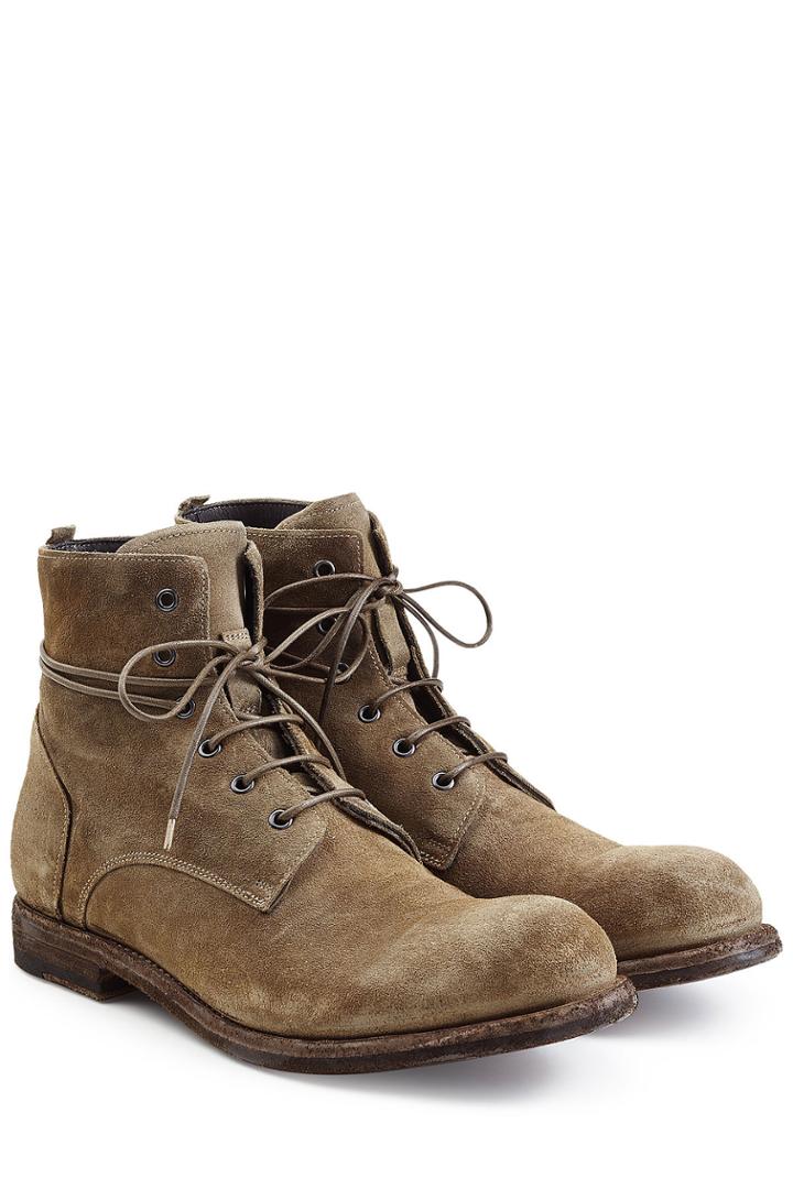 Officine Creative Officine Creative Suede Ankle Boots - Green