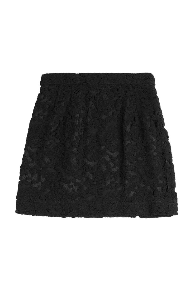 Isa Arfen Isa Arfen Lace Miniskirt - Black