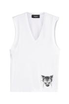 Dsquared2 Dsquared2 Printed Cotton Sleeveless Top