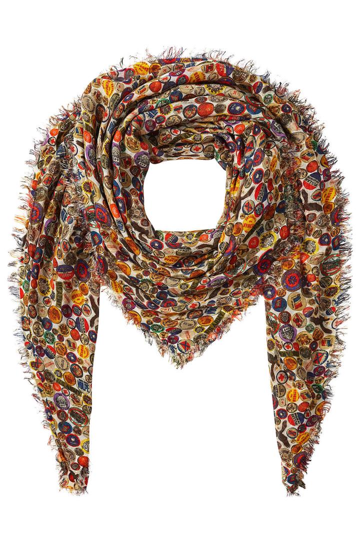 Faliero Sarti Faliero Sarti Printed Scarf With Silk, Cotton And Cashmere