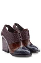 Jil Sander Embossed Leather Ankle Boots