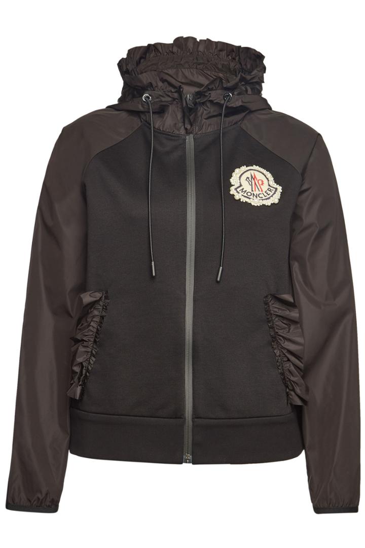 Moncler Genius Moncler Genius 4 Moncler Simone Rocha Cotton Zipped Jacket With Ruffles