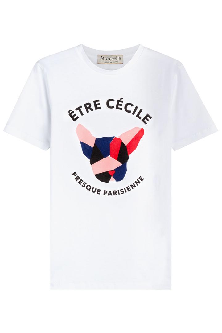 Être Cécile Être Cécile Printed Cotton T-shirt