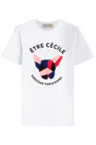 Être Cécile Être Cécile Printed Cotton T-shirt