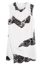 Dkny Dkny Silk Top With Lace Inserts - Black