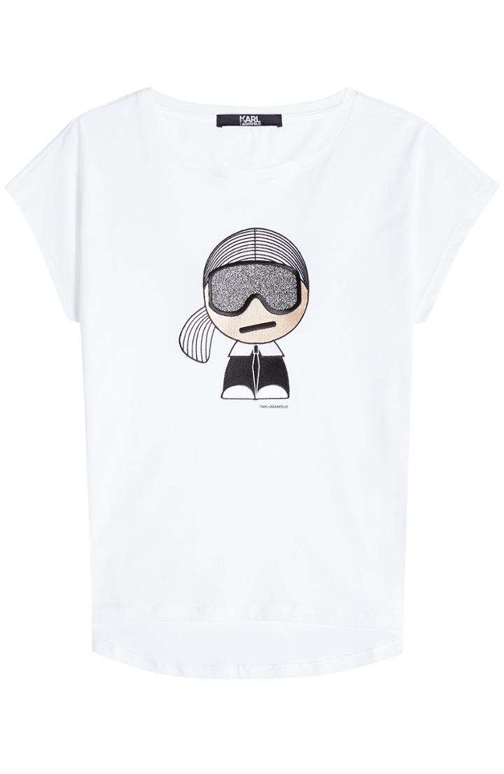 Karl Lagerfeld Karl Lagerfeld Cotton T-shirt With Patch