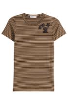 Sonia Rykiel Sonia Rykiel Striped Cotton T-shirt With Embroidery