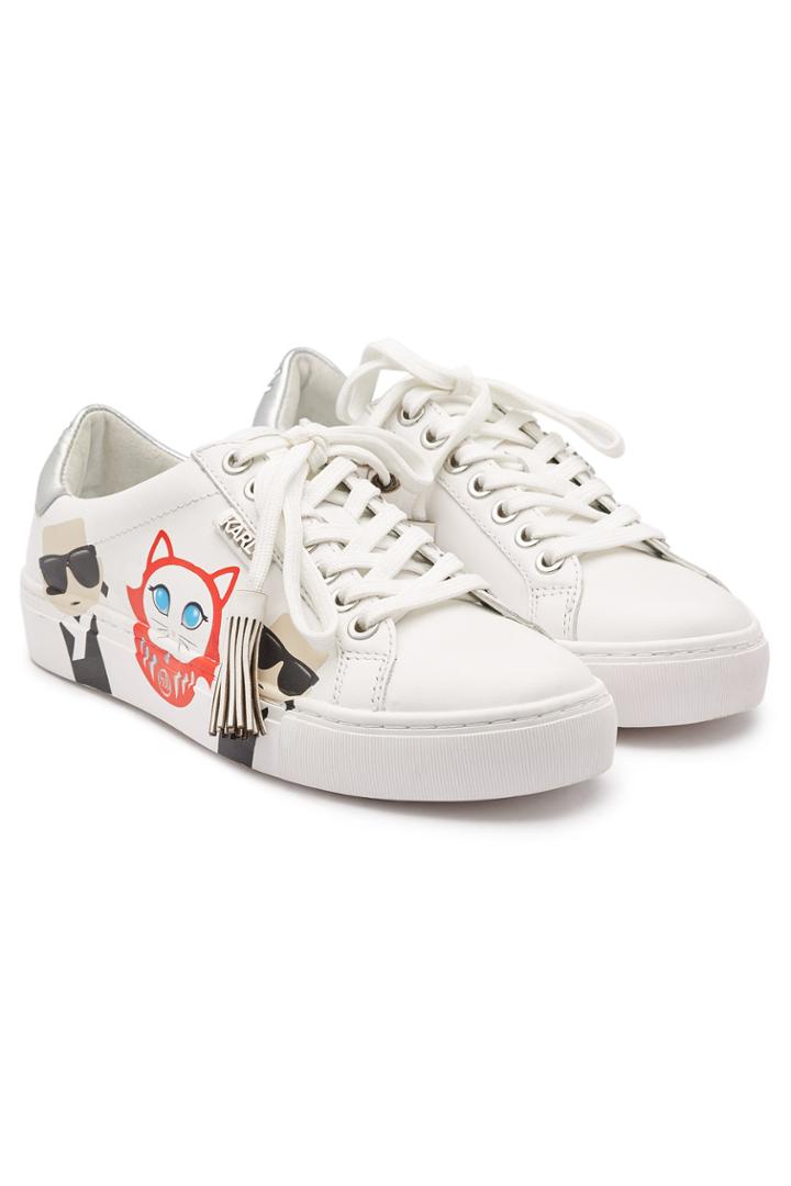 Karl Lagerfeld Karl Lagerfeld Karl In Tokyo Leather Sneakers