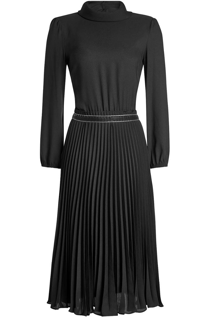 Tara Jarmon Tara Jarmon Crepe Dress With Turtleneck