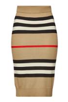 Burberry Burberry Kwando Striped Merino Wool Skirt
