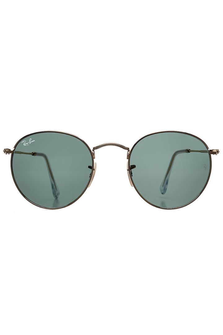 Ray-ban Ray-ban Rb3447 Round Metal Sunglasses - Blue