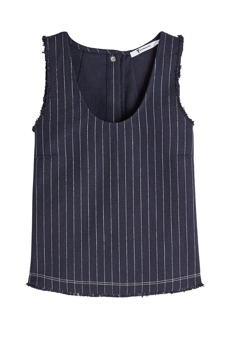 T By Alexander Wang T By Alexander Wang Pinstriped Sleeveless Top