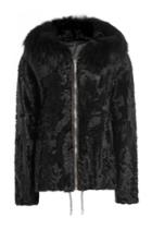 Yves Salomon Yves Salomon Shearling And Fox Fur Jacket - Black