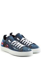 Dsquared2 Dsquared2 Denim Sneakers With Patches