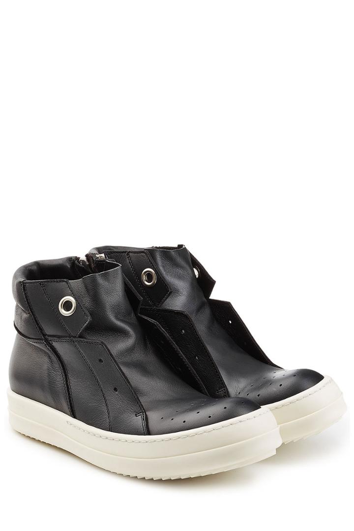 Rick Owens Rick Owens Leather Laceless High-tops