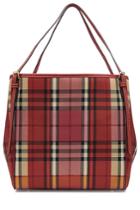 Burberry Shoes & Accessories Burberry Shoes & Accessories Checked Tote - Red