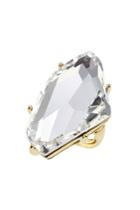 Kenneth Jay Lane Kenneth Jay Lane Oversized Jeweled Ring - Gold