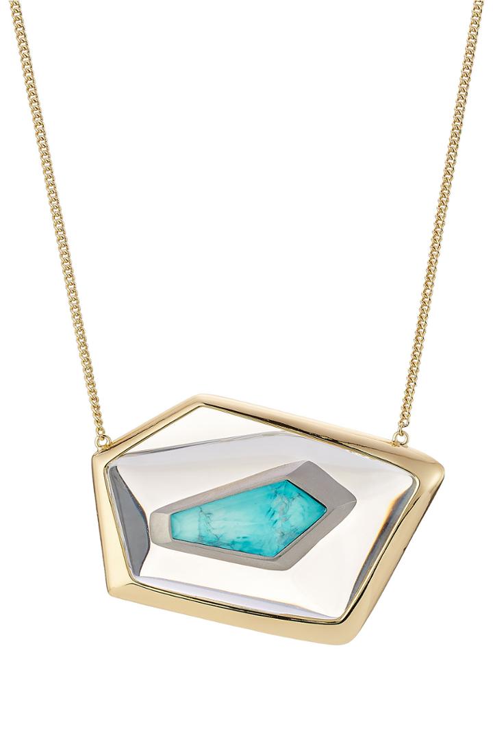 Alexis Bittar Alexis Bittar Small Floating Kite Necklace - Gold
