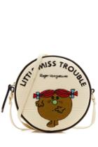 Olympia Le-tan Olympia Le-tan Little Miss Trouble Embroidered Shoulder Bag - Beige