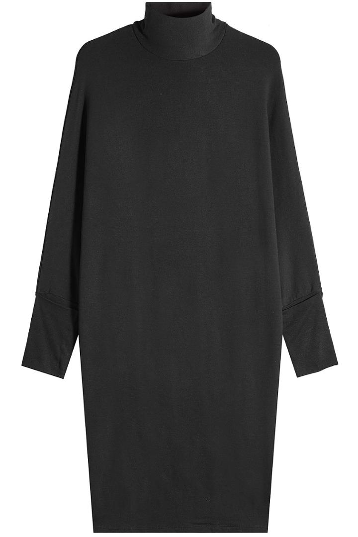 Majestic Majestic Jersey Dress With Turtleneck