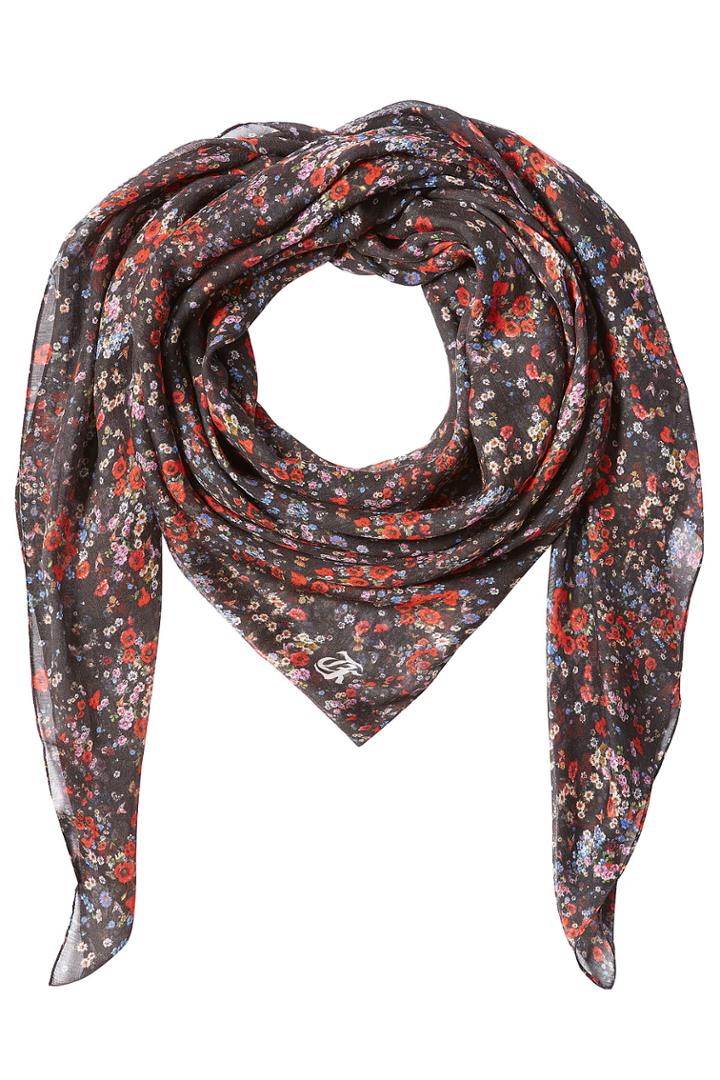 The Kooples The Kooples Printed Scarf With Silk - Multicolor