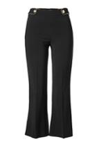 Roberto Cavalli Roberto Cavalli Cropped Pants With Flared Ankles