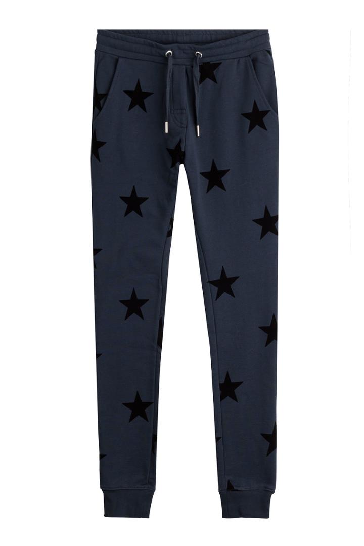 Zoe Karssen Zoe Karssen Printed Cotton Sweatpants - Blue