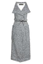 Roland Mouret Roland Mouret Textured Gillet With Cotton And Wool