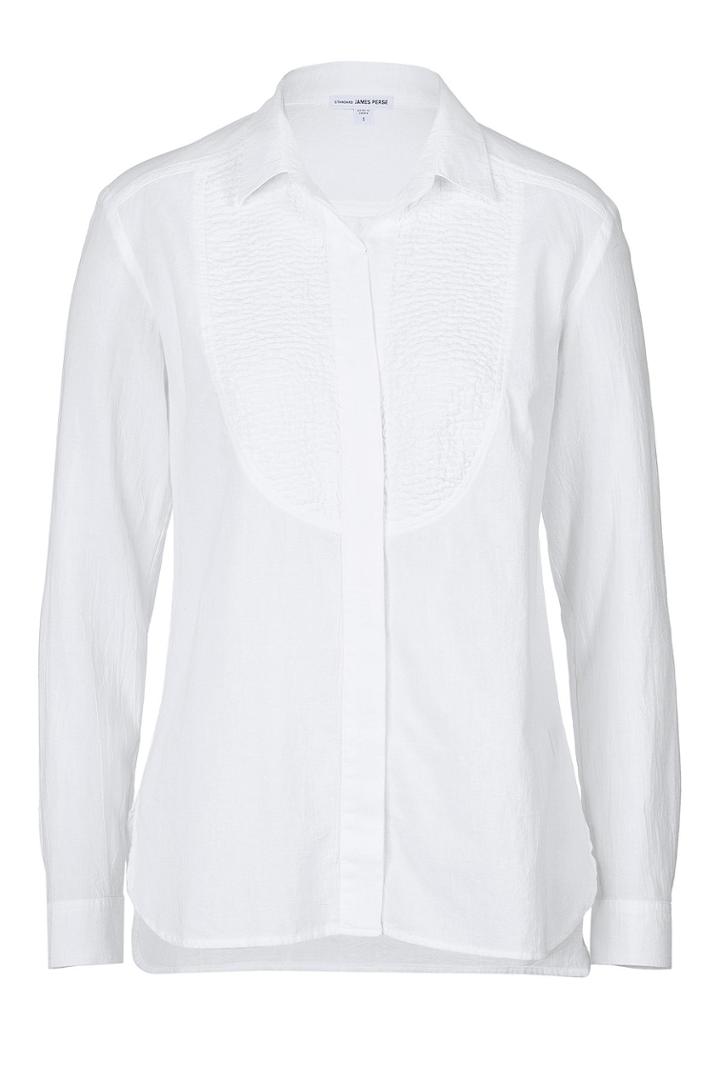 James Perse James Perse Smocked Bib Button-down