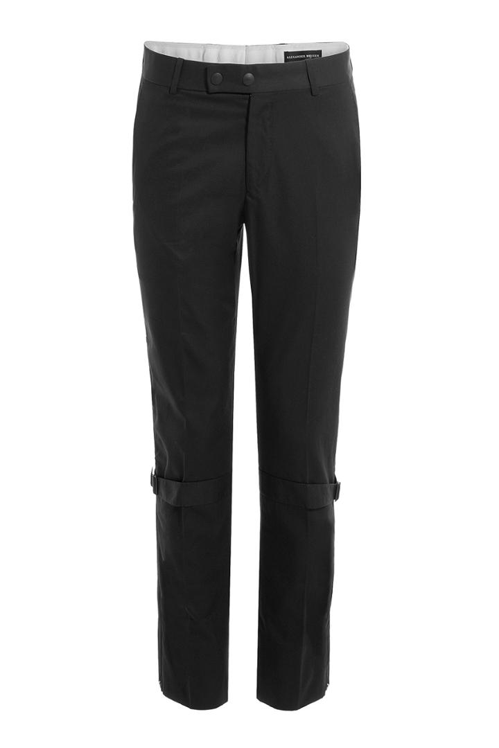 Alexander Mcqueen Alexander Mcqueen Cotton Pants - Black