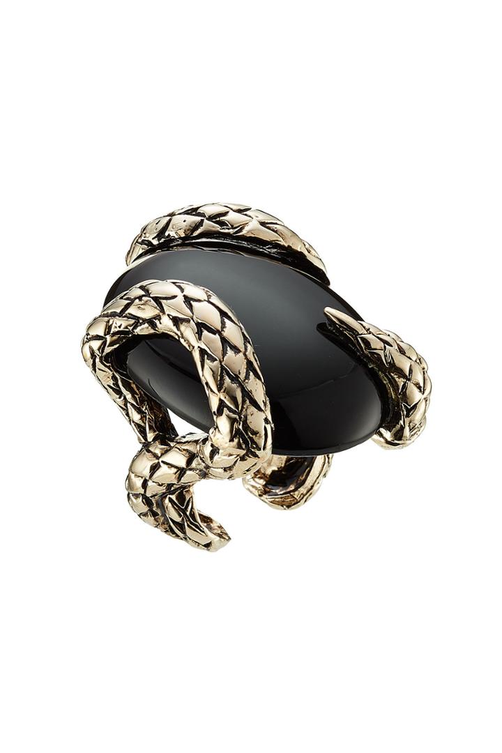 Roberto Cavalli Roberto Cavalli Statement Ring With Semi-precious Stone - Multicolor