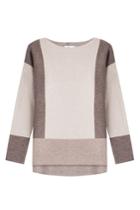 Vince Vince Intarsia Knit Colorblock Pullover