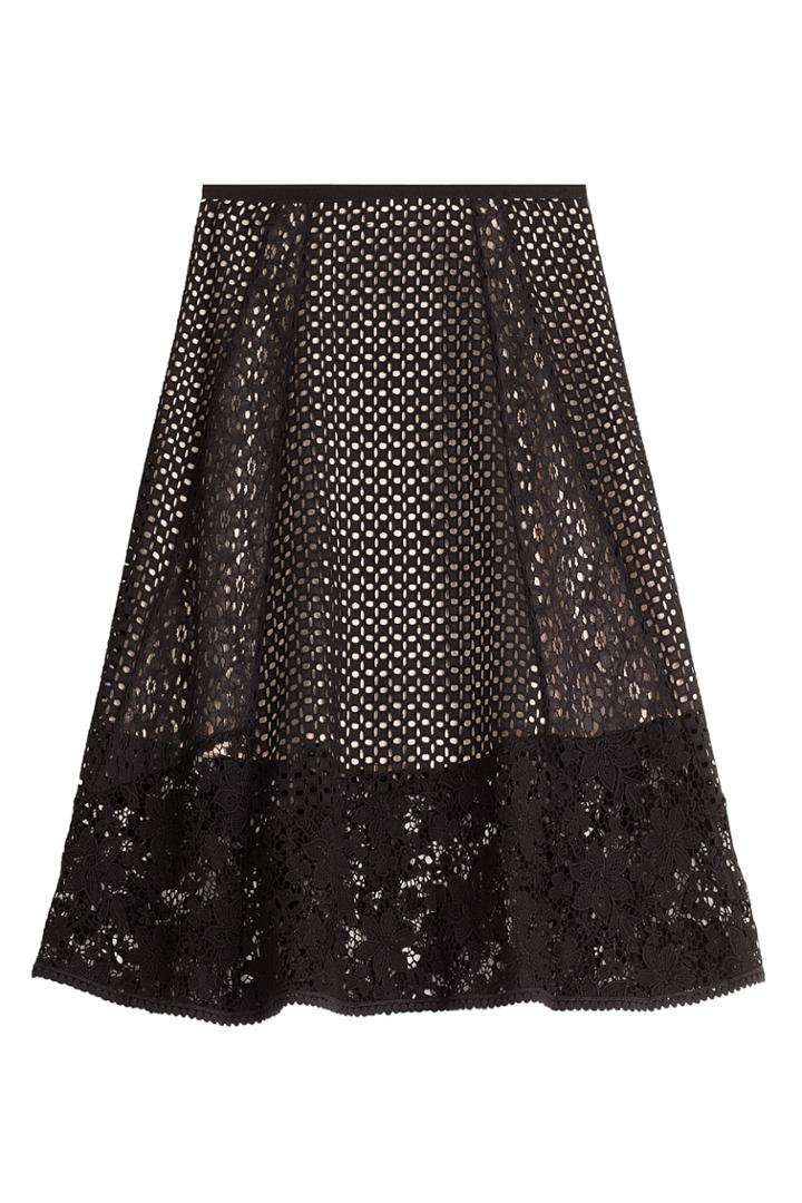 See By Chloé See By Chloé Crochet Skirt - Black