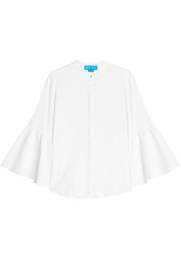 M I H M I H Cotton Blouse With Flared Sleeves - White