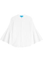M I H M I H Cotton Blouse With Flared Sleeves - White