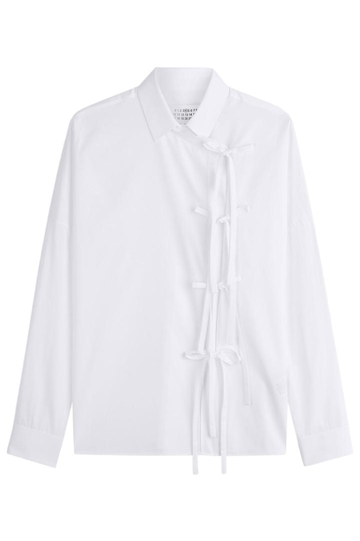 Maison Margiela Maison Margiela Cotton Shirt With Self-tie Detail
