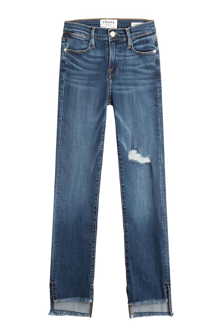 Frame Denim Frame Denim Le High Straight Raw Jeans - Blue