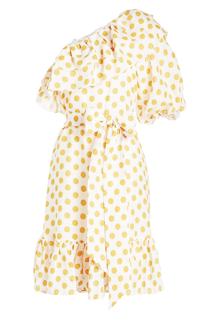 Lisa Marie Fernandez Lisa Marie Fernandez Arden Double Ruffle Asymmetric Dress