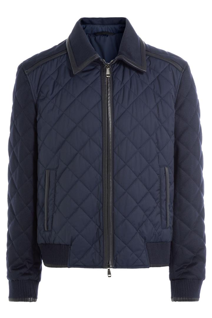 Brioni Brioni Quilted Jacket - Blue