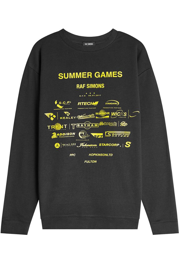 Raf Simons Raf Simons Oversized Printed Cotton Sweatshirt