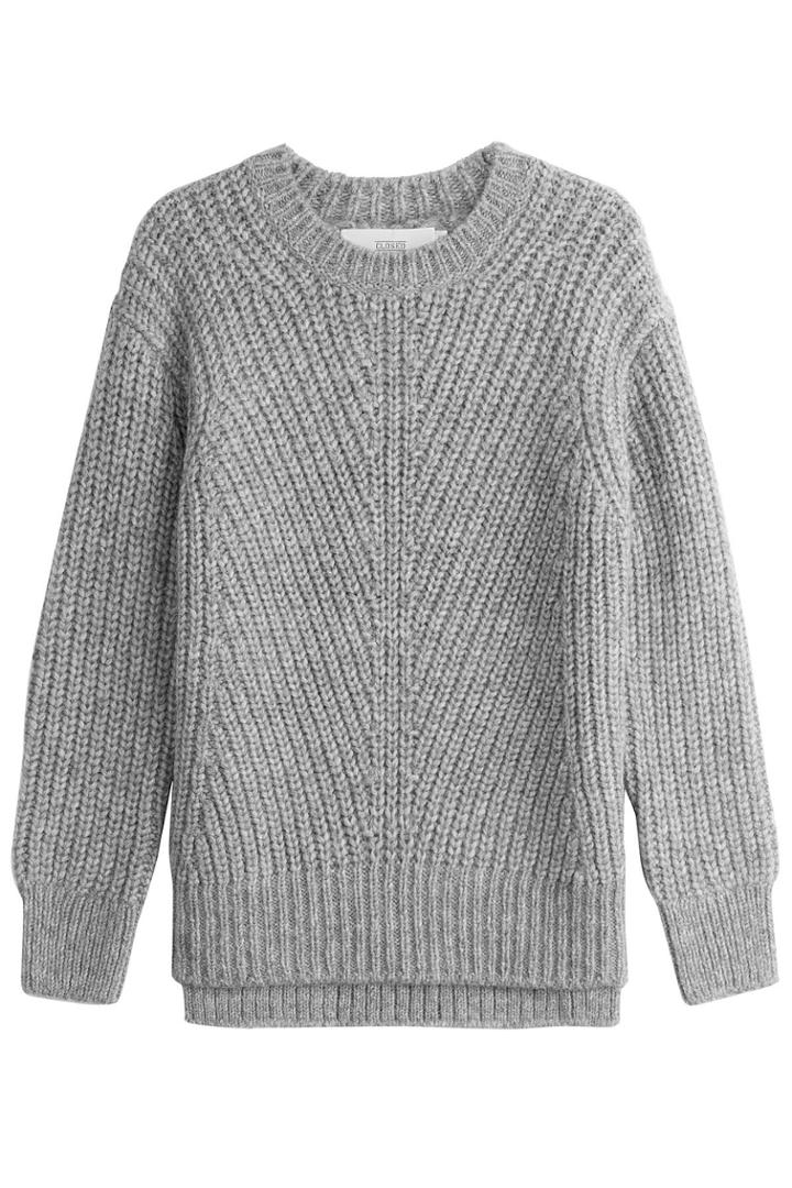 Closed Closed Pullover With Alpaca And Wool - Grey