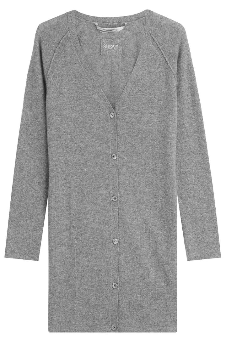 81 Hours 81 Hours Cashmere Long Cardigan - Grey