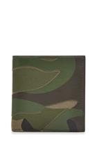 Valentino Valentino Camouflage Wallet With Leather