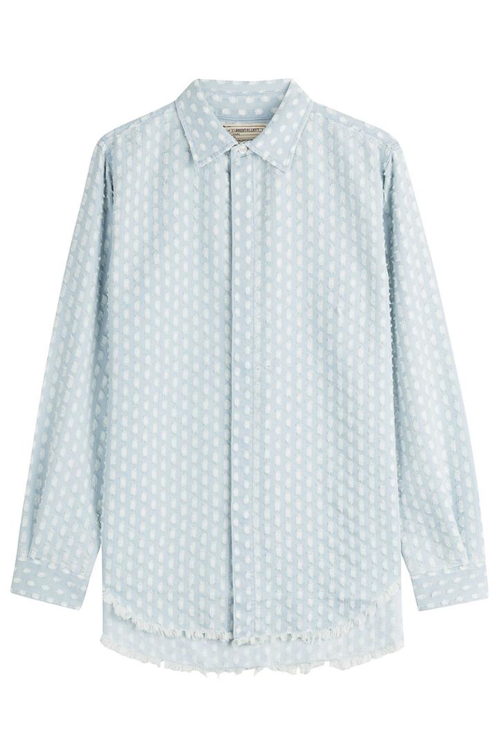 Current/elliott Current/elliott Distressed Denim Shirt