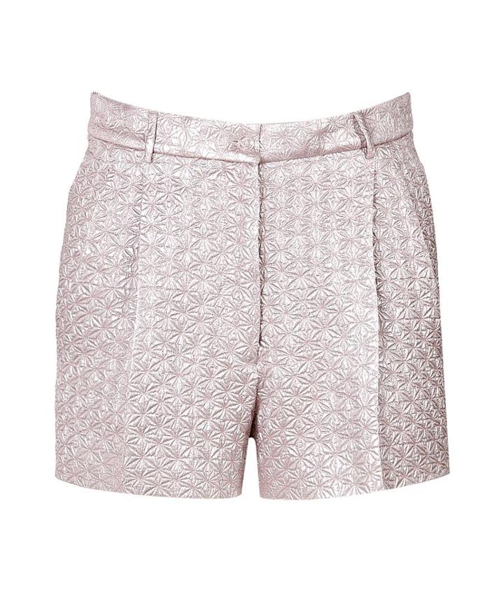 Rochas Silk Blend Textured Shorts