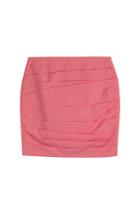 Paule Ka Paule Ka Ruched Cotton Skirt - Rose