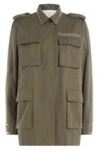 Valentino Valentino Cotton Jacket With Rockstuds