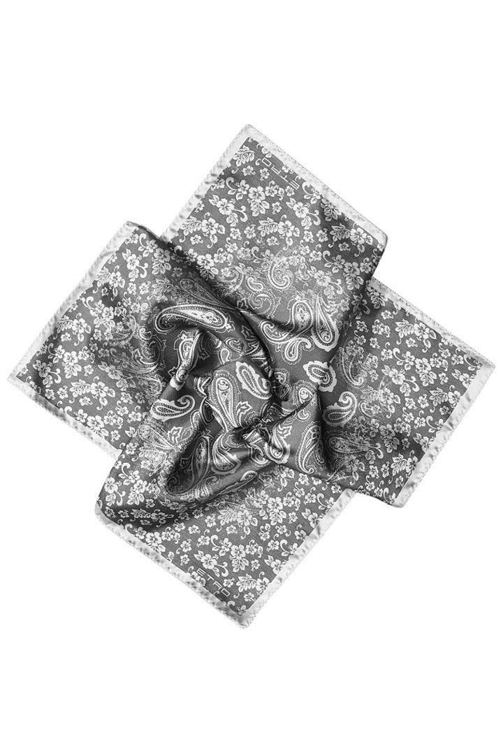 Etro Etro Woven Silk Pocket Square - Black