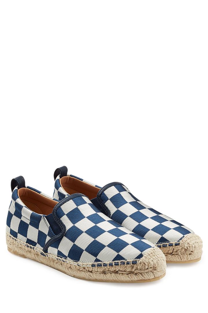 Marc By Marc Jacobs Marc By Marc Jacobs Jacquard Checkerboard Espadrilles - Blue